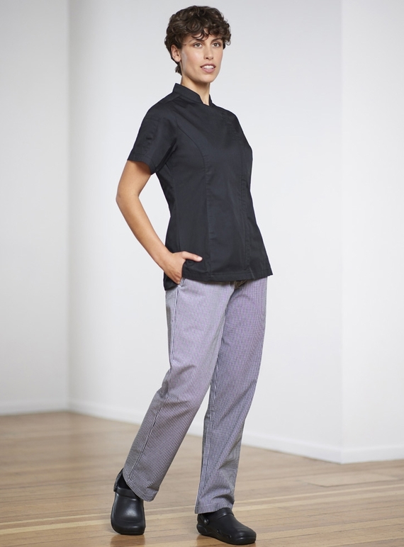 Alfresco Recycled Polyester Short Sleeve Chef Jacket - Women