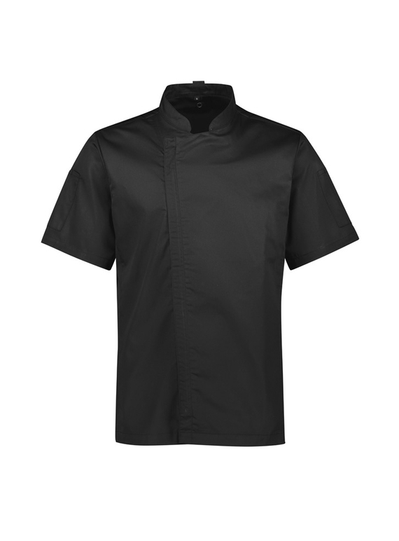 Alfresco Recycled Polyester Short Sleeve Chef Jacket - Men