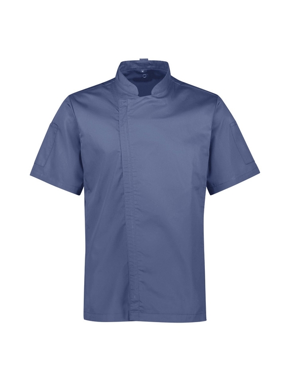 Alfresco Recycled Polyester Short Sleeve Chef Jacket - Men