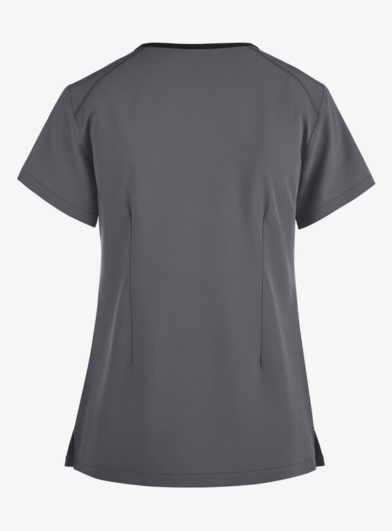 Matrix Impulse Contrast Curved V Neck Scrub Top - Women