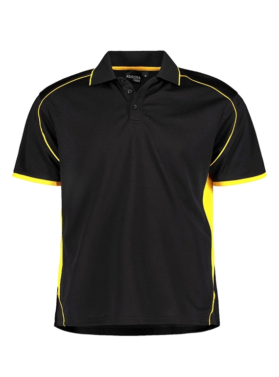 Matchpace Quick Dry Polo Shirt - Youth - Black/Gold