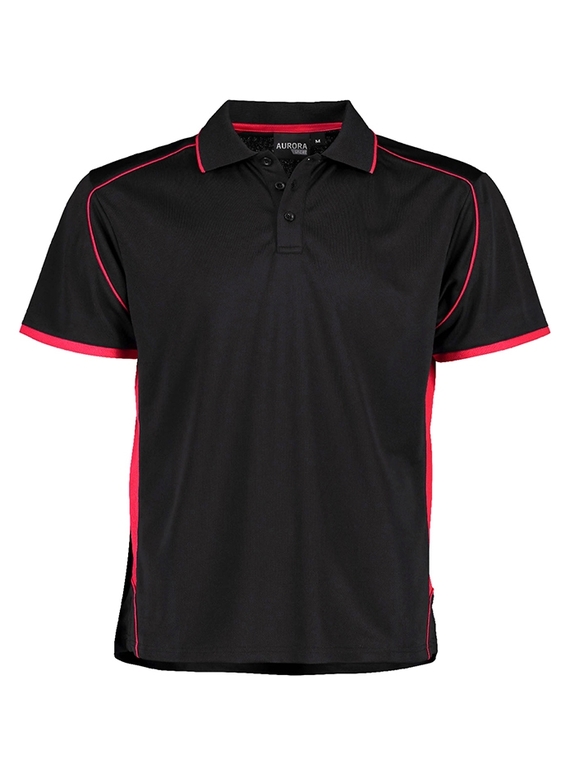 Matchpace Quick Dry Polo Shirt - Youth - Black/Red
