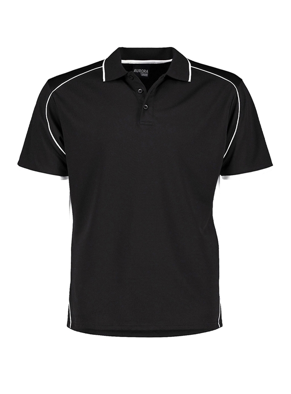 Matchpace Quick Dry Polo Shirt - Youth - Black/White
