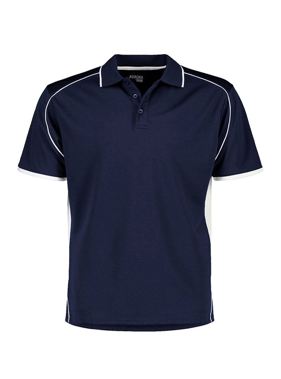 Matchpace Quick Dry Polo Shirt - Youth - Navy/White