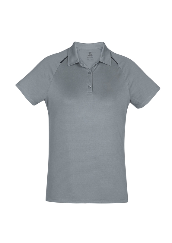 Academy BIZ COOL Polo Shirt - Women - Silver/Charcoal