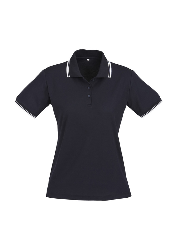 Cambridge Cotton-Backed BIZCOOL Polo - Women - Navy/White/White