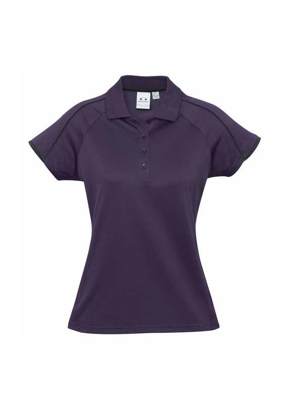 Blade Cotton/Poly Polo Shirt - Women - Grape/Black