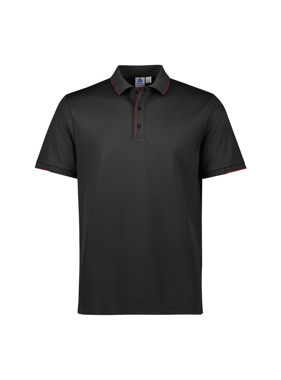Focus Poly/Cotton Polo Shirt - Men - Black/Red
