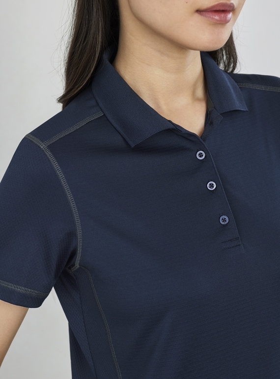 Dart Short Sleeve Polo Shirt - Women