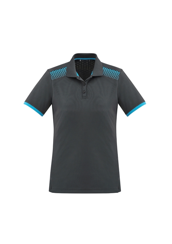 Galaxy BIZ COOL Polo Shirt - Women - Grey/Cyan