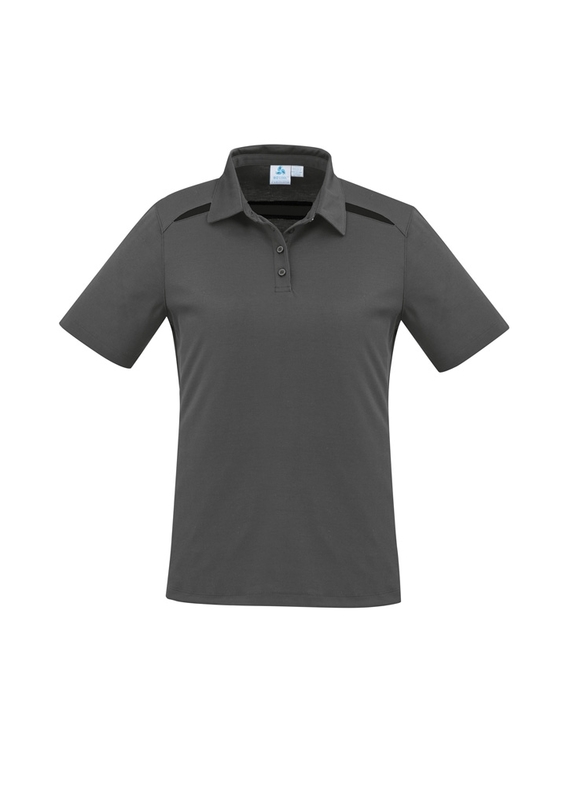 Sonar Poly/Cotton Polo Shirt - Women - Grey/Black