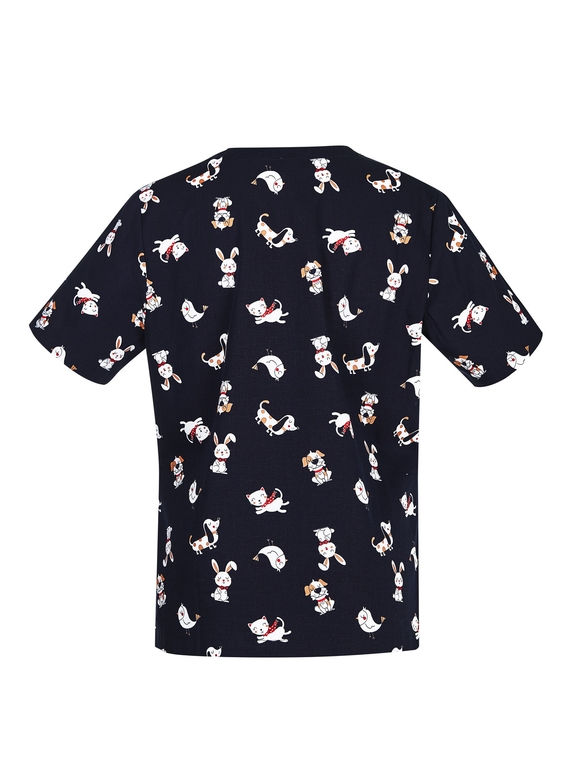 Best Friends Scrub Top - Women - Back
