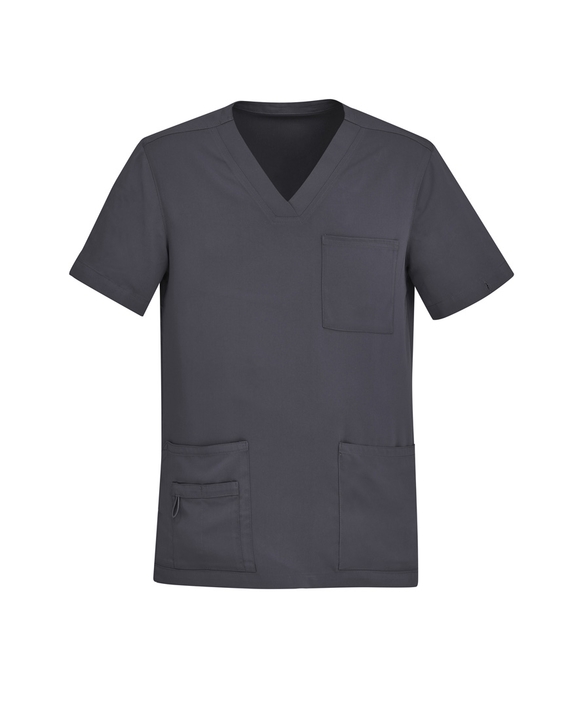Avery V-Neck Scrub Top - Men - Charcoal