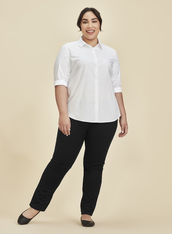 Traveller Slim Leg Stretch Chino Pant - Women - Black