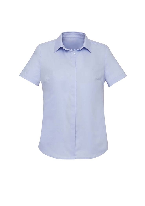 Charlie Short Sleeve Shirt - Women - Blue Chambray