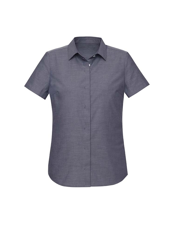 Charlie Short Sleeve Shirt - Women - Navy Chambray