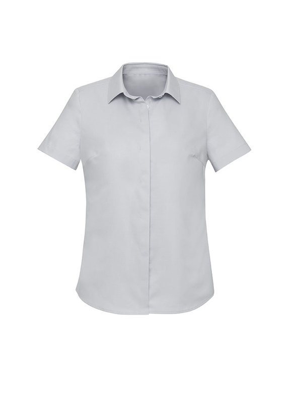 Charlie Short Sleeve Shirt - Women - Silver Chambray