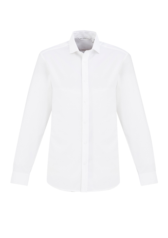 Regent Long Sleeve 100% Cotton Shirt - Men - White