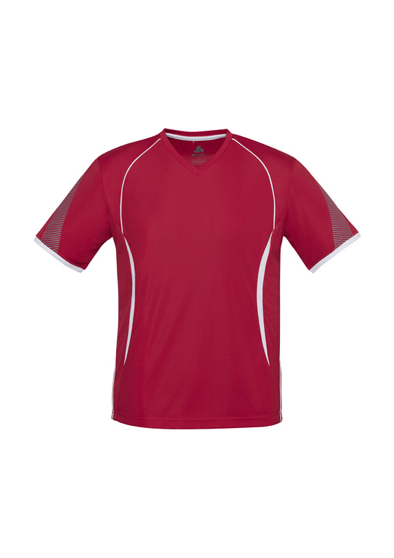Razor BIZCOOL V-Neck Tee - Youth - Red/White