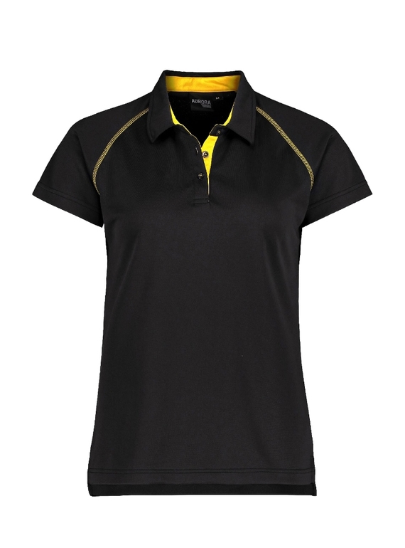 XT Performance Polo Shirt - Women - Black + Gold