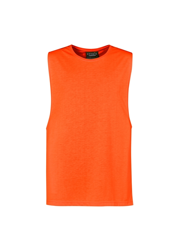 Hi Vis Sleeveless Tee - Men - Orange