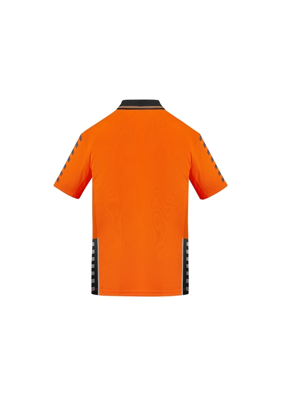 Komodo Short Sleeve Hi Vis Work Polo Shirt - Men - Back View