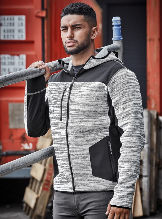 Streetworx Reinforced Knit Hoodie, plain and hi vis - Unisex