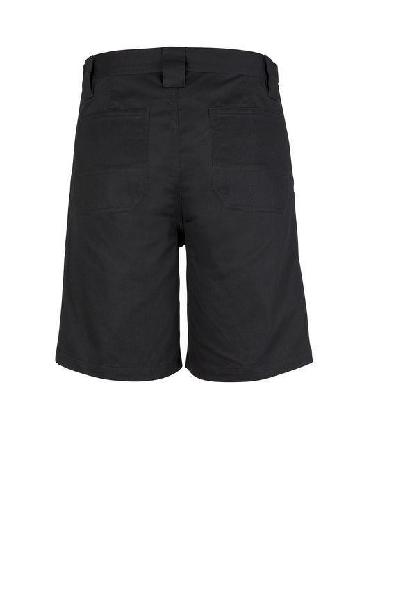 Plain Utility Work Shorts Cotton Drill - Men - Back View