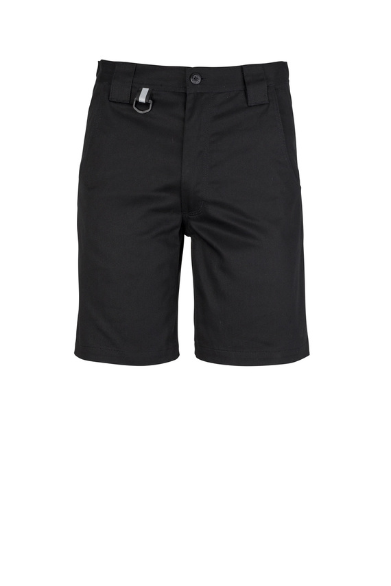 Plain Utility Work Shorts Cotton Drill - Men - Black