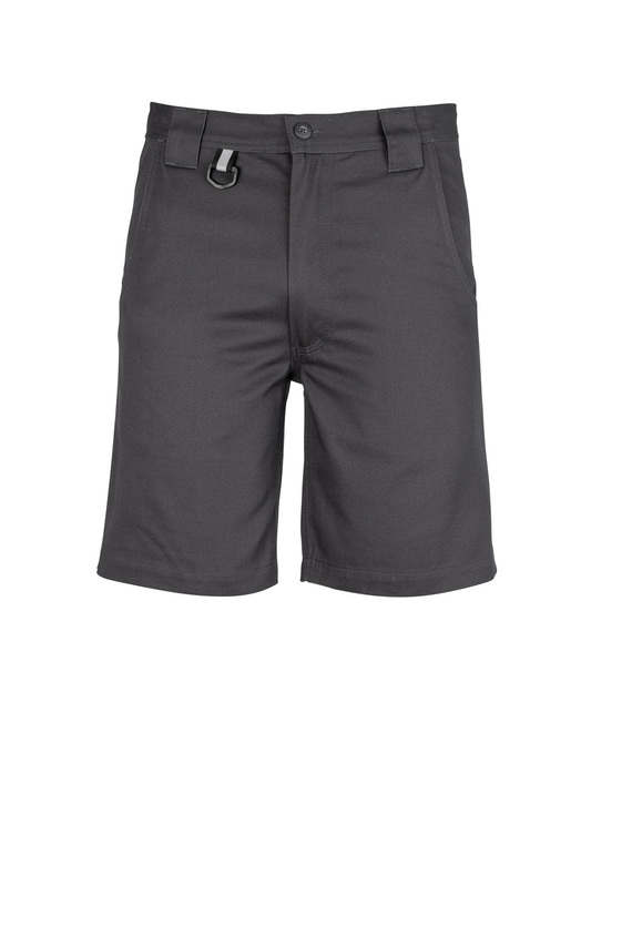 Plain Utility Work Shorts Cotton Drill - Men - Charcoal