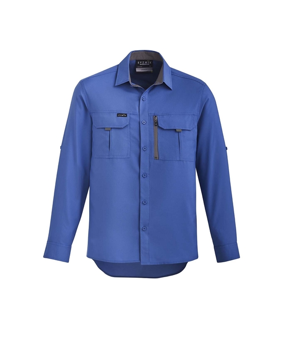 Outdoor Long Sleeve Shirt - Men - Blue