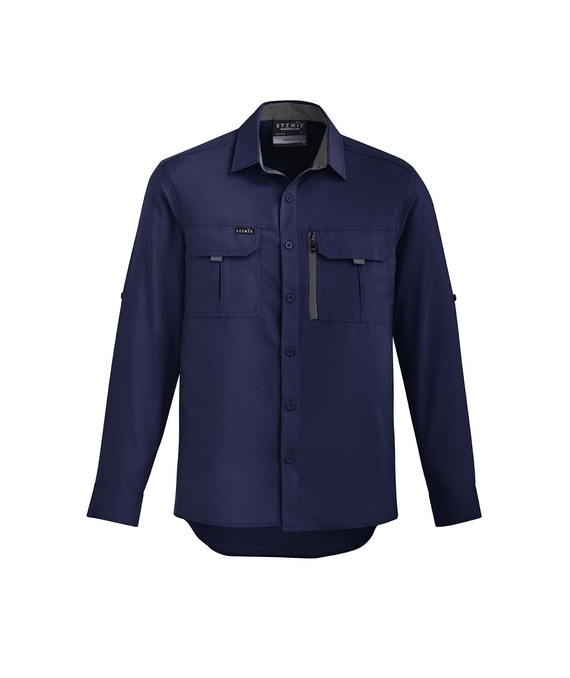 Outdoor Long Sleeve Shirt - Men - Navy