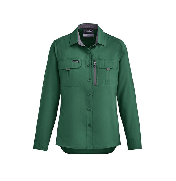 Outdoor Long Sleeve Shirt - Women - Green